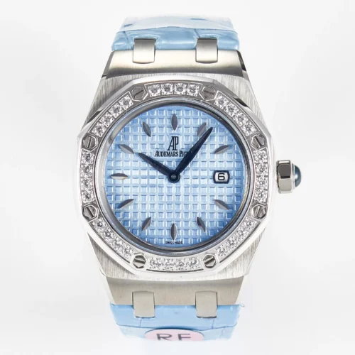Royal Oak Offshore Ladies 33mm DRF Best Edition Blue Dial Diamonds Bezel